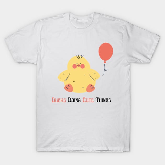 Ducks Doing Cute Things T-Shirt by houdasagna